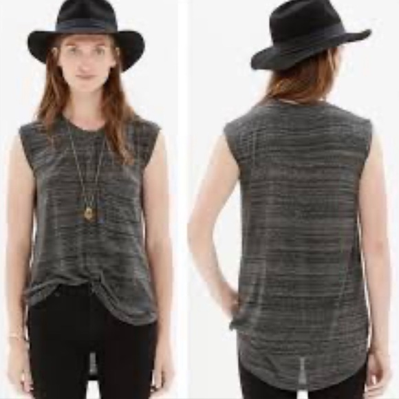 MADEWELL Tipoff Placket Hi-Low Tank size small - Picture 2 of 8